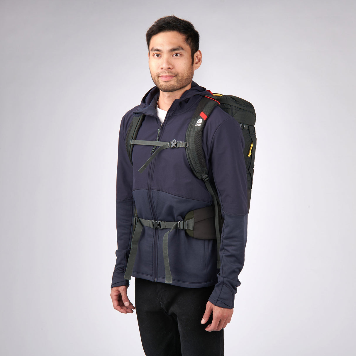 Sierra Designs Flex Hike 20L-30L Backpack Bag - Peat/Fiery Red