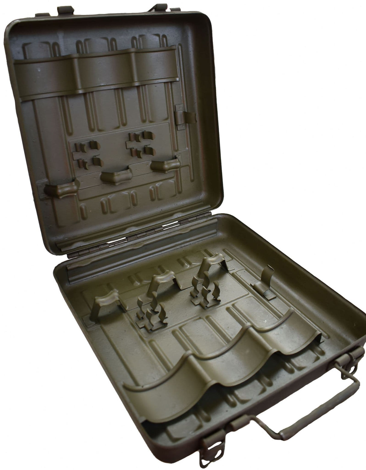 Italian Military Olive Green Metal Grenade Box