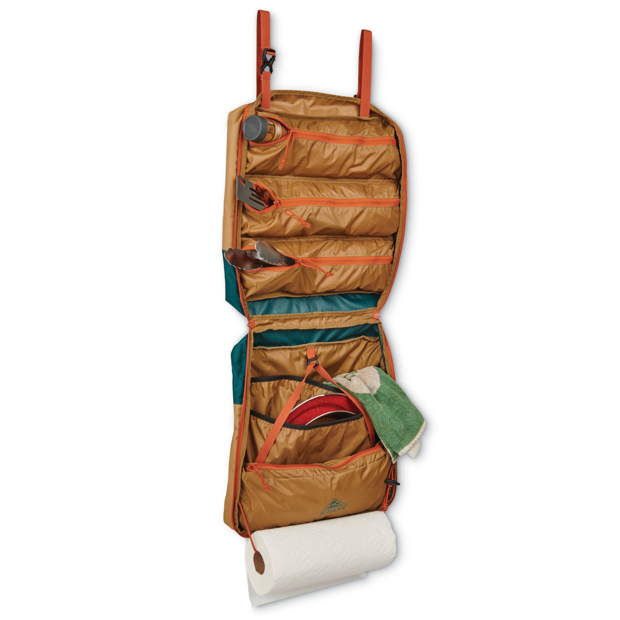 Kelty Camp Galley Camp Kitchen Organiser - Dull Gold / Deep Teal