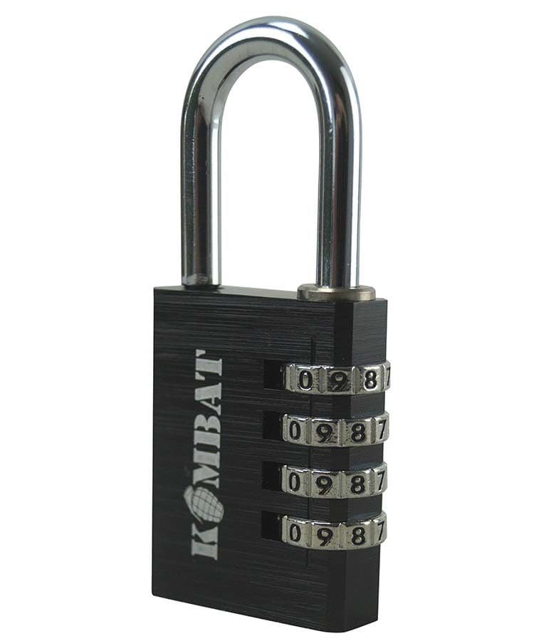 Kombat UK 40mm Combination Padlock - Black