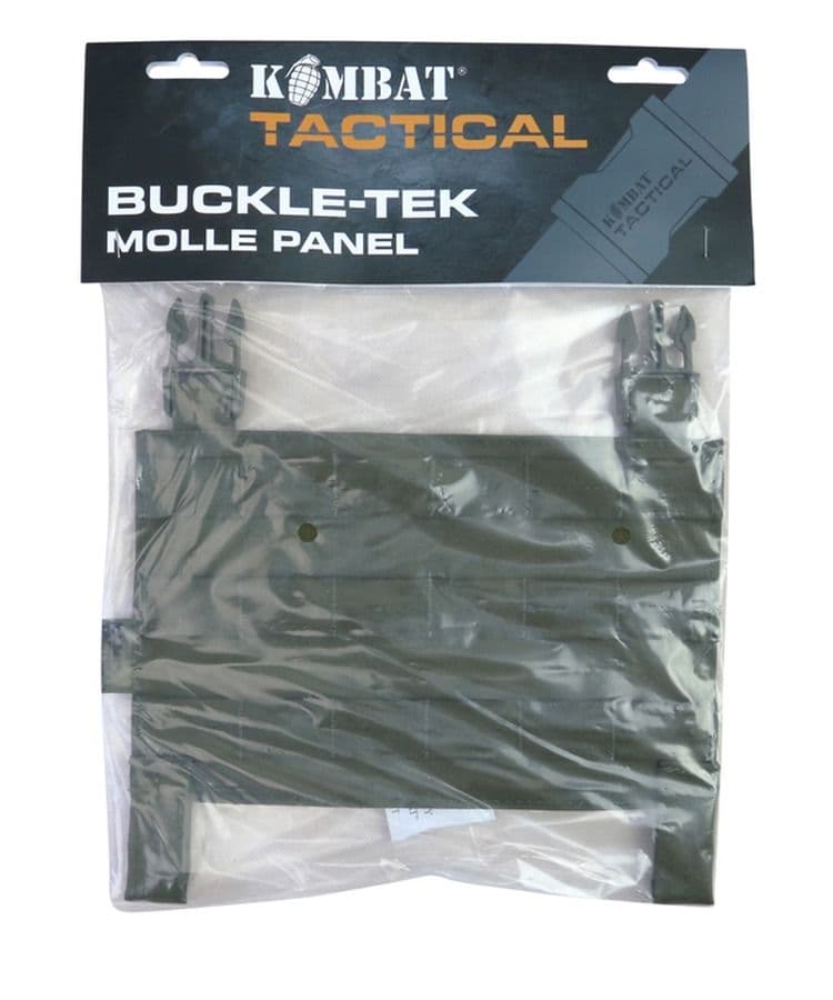 Kombat UK Buckle-Tek Molle Panel - Olive Green