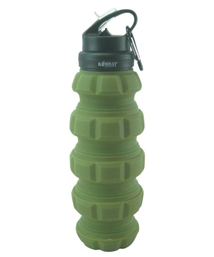 Kombat UK Grenade Expanding Water Bottle - Olive Green