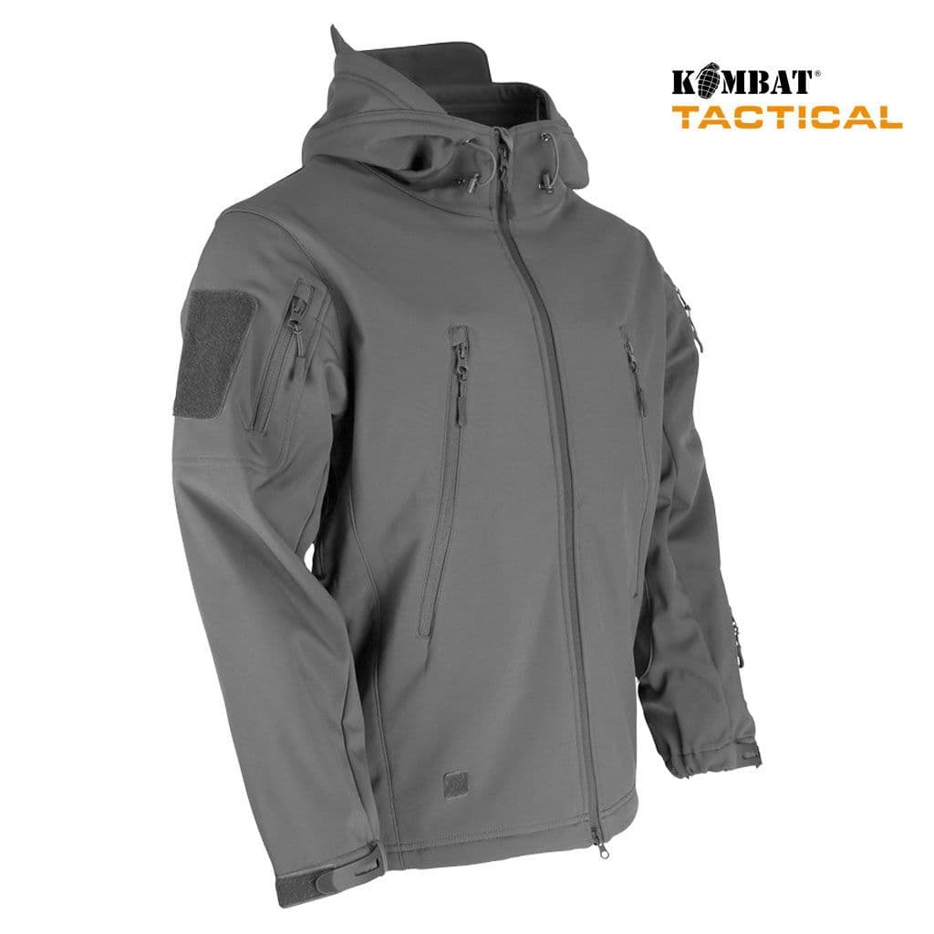 Kombat UK Patriot Tactical Soft Shell Jacket in Gunmetal Grey