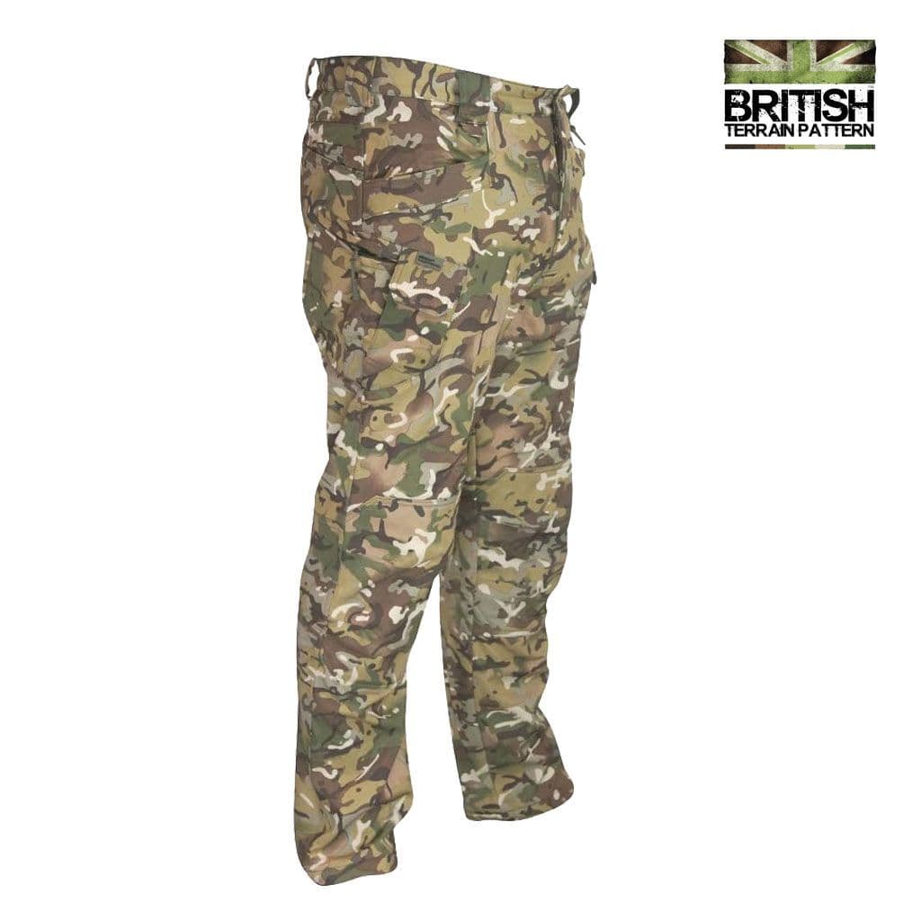 Kombat UK Patriot Tactical Soft Shell Trousers in BTP Camo