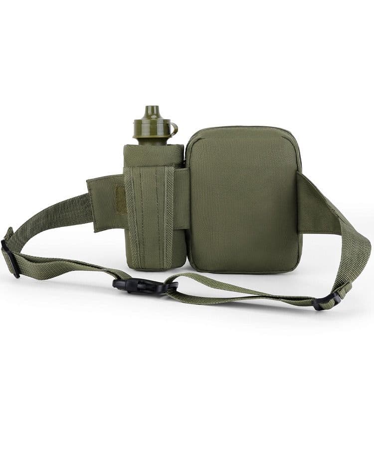 Kombat UK Pioneer Waist Bag With Bottle Holder - Olive Green