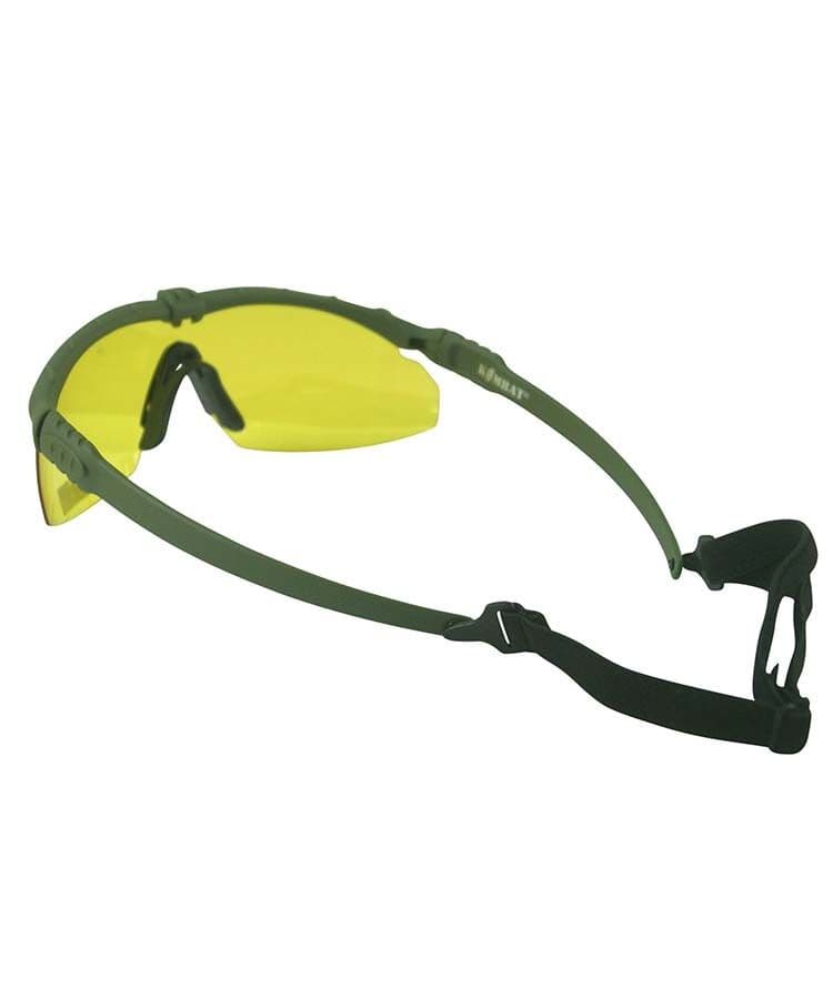 Kombat UK Ranger Glasses with Yellow Lenses - Olive Frame