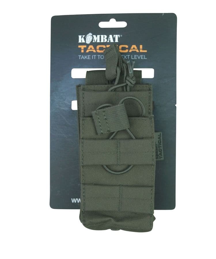Kombat UK Single Duo Mag Pouch - Olive Green