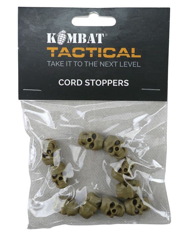 Kombat UK Skull Cord Stoppers - Coyote Brown