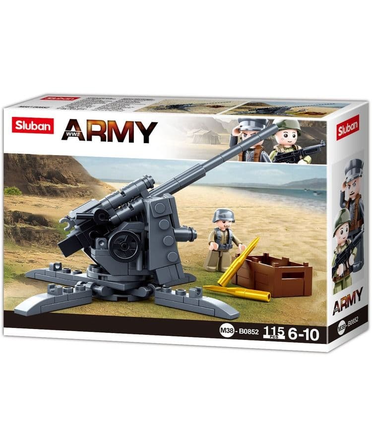 Kombat UK Sluban Anti-Aircraft Gun Building Kit - B0852