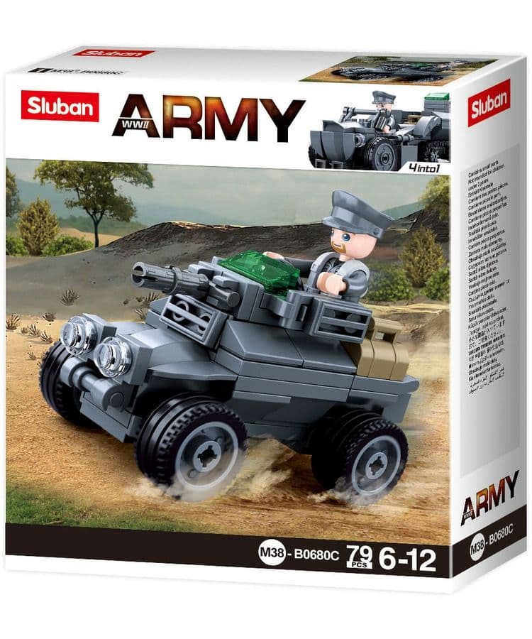 Kombat UK Sluban Armoured Vehicle Building Set - B0680C