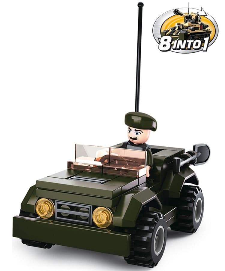 Kombat UK Sluban Jeep Building Block Set - B0587F