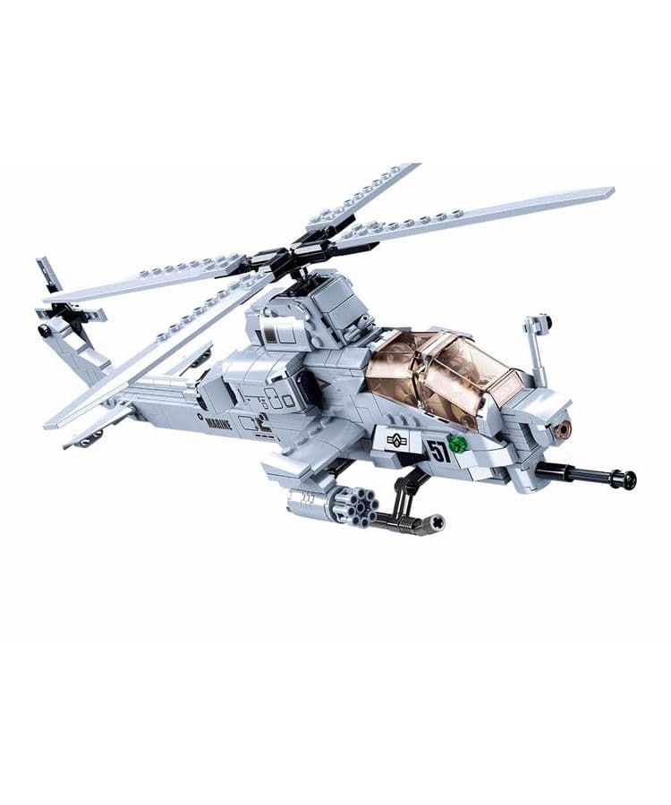 Kombat UK Sluban Attack Helicopter Building Block Set - B0838