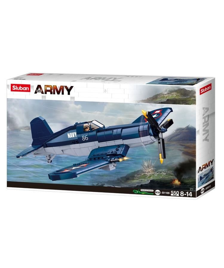 Kombat UK Sluban F4U Fighter Building Block Set - B1109