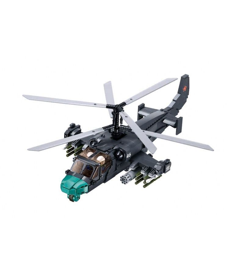 Kombat UK Sluban KA-52S Gunship Building Block Set - Toy Gun - B1138