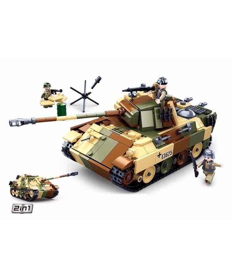 Kombat UK Sluban Medium German Tank Building Blocks Set - B0859