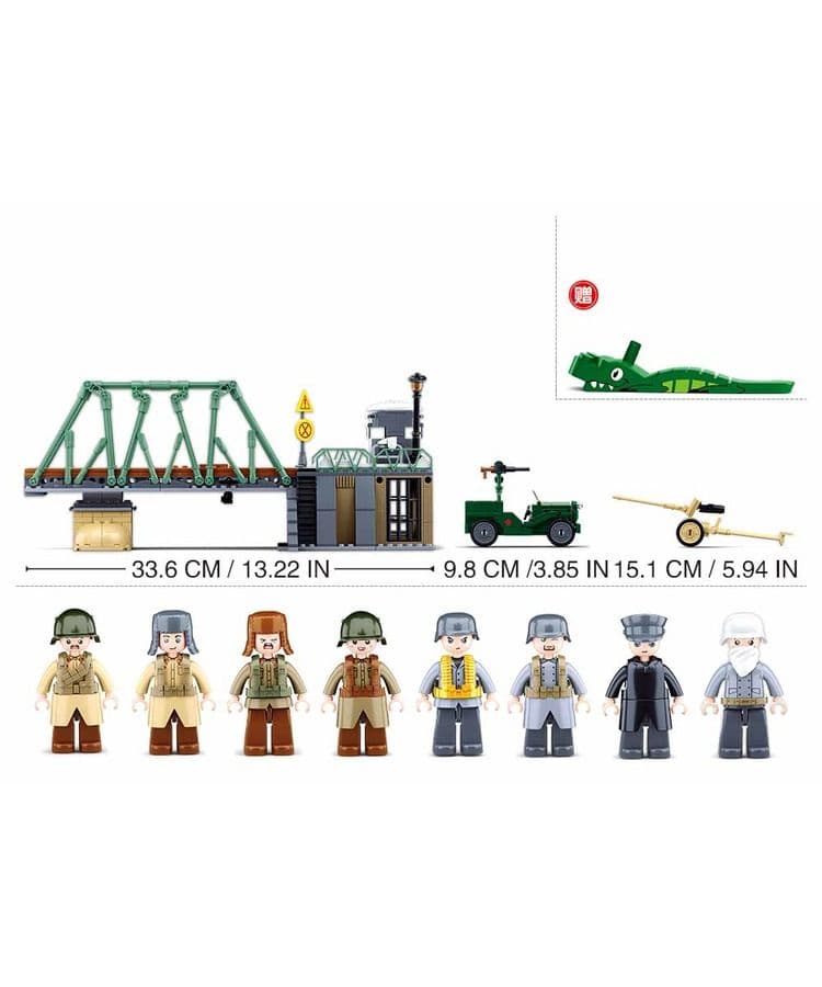 Kombat UK Sluban Battle of 1944 Building Blocks Set - B0981