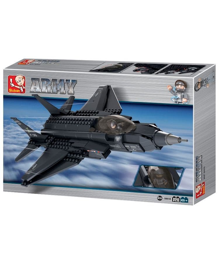 Kombat UK Sluban Fighter Jet Building Block Set - B0510