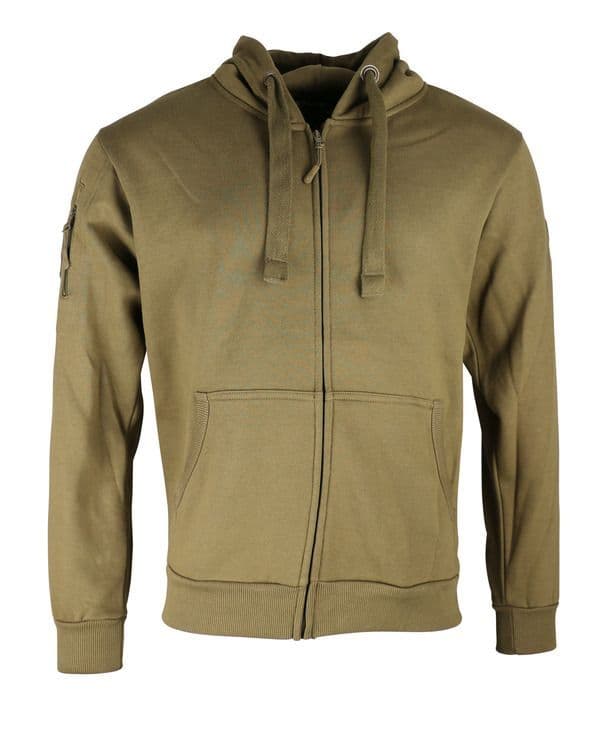 Kombat UK Spec-Ops Full Zip Hoodie in Coyote Brown