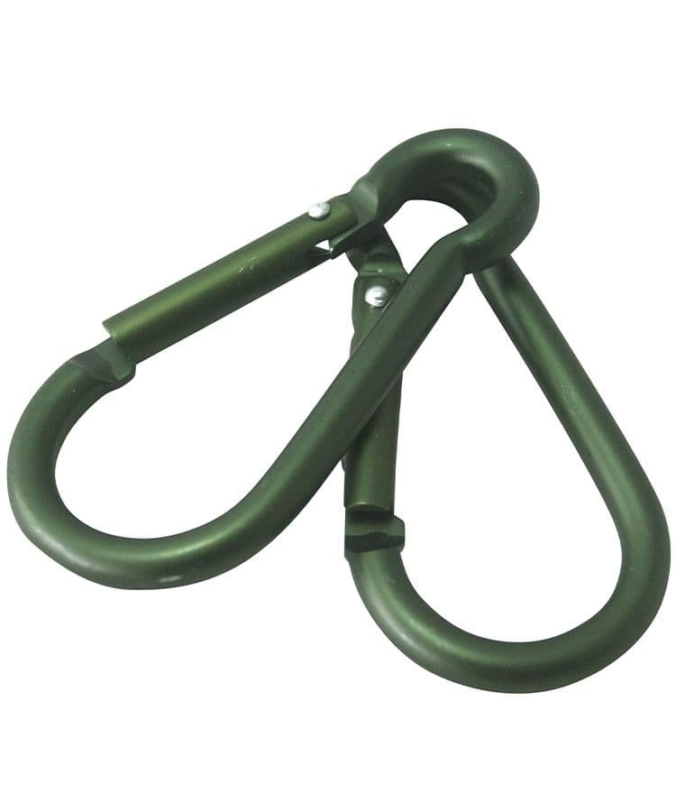 Kombat UK Standard 8mm Carabiner Pairs - Olive Green