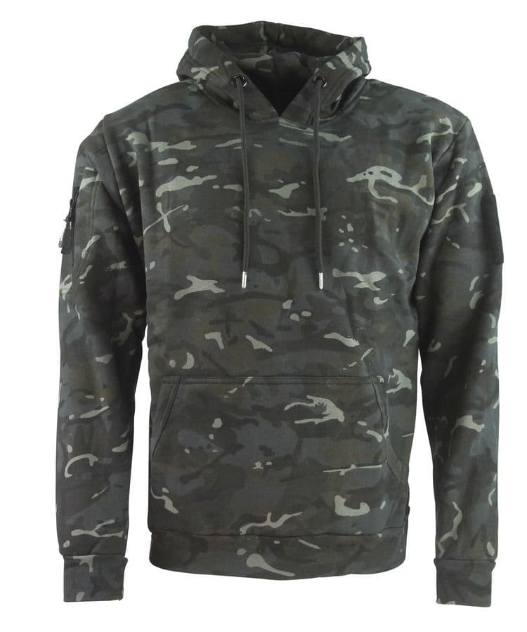 Kombat UK Tactical Hoodie in BLACK BTP Camo