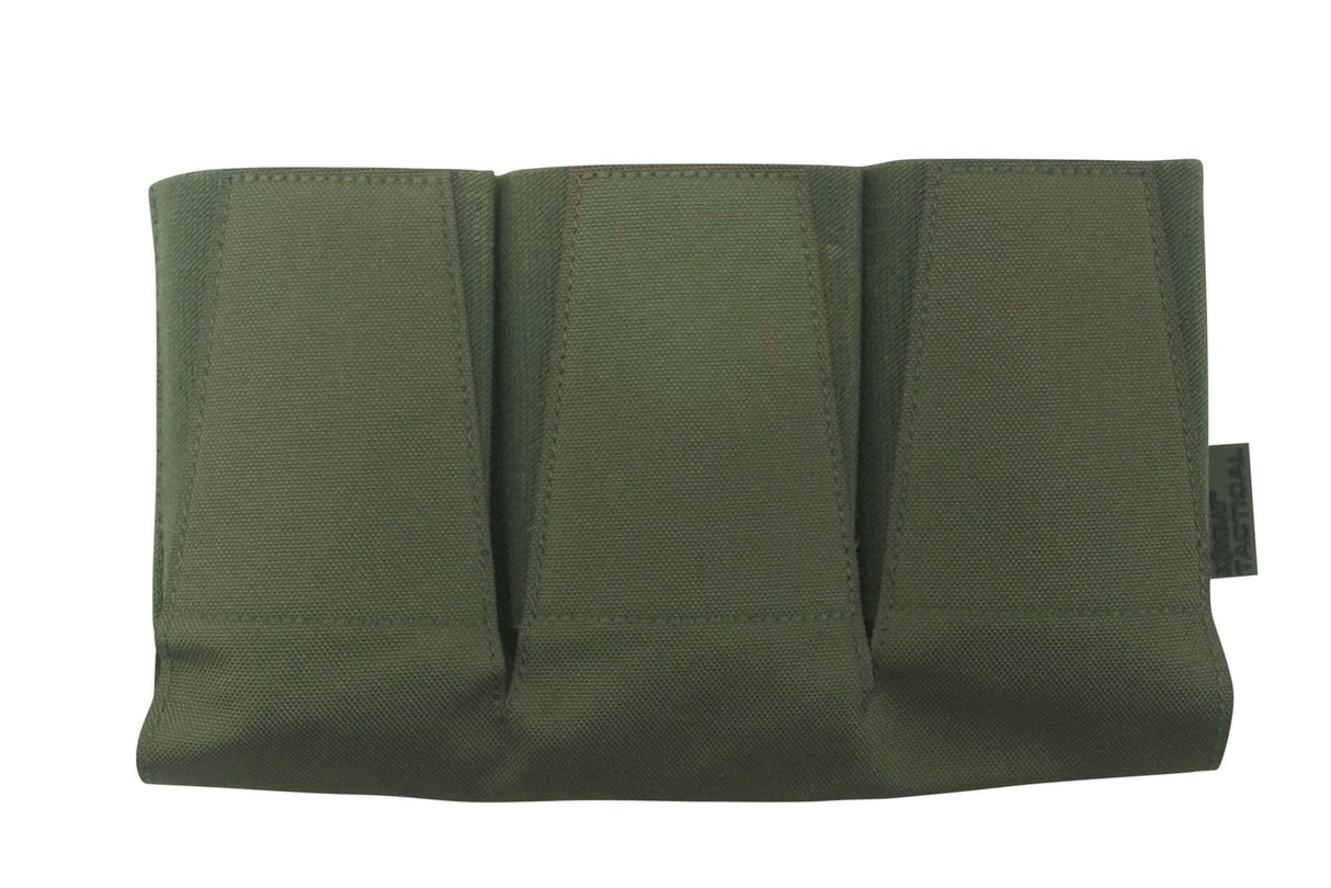 Kombat UK Vanguard Triple Mag Pouch - Olive Green