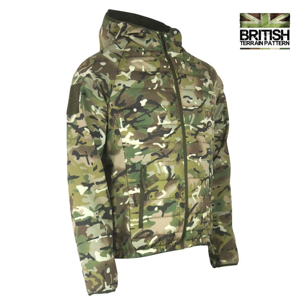 Kombat UK Venom Tactical Padded Jacket in BTP Camo