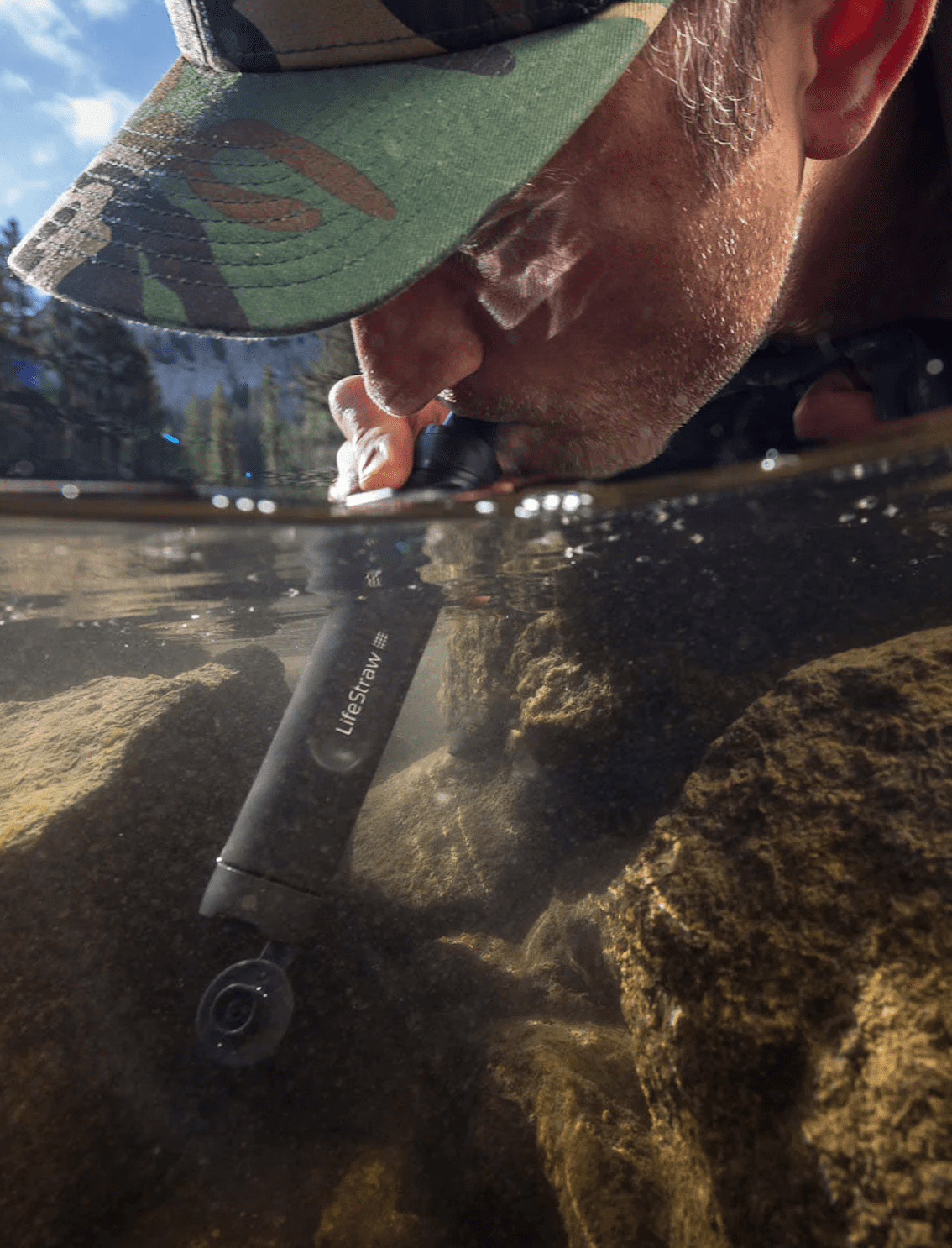 LifeStraw Peak Series Personal Water Filter Straw - Mountain Blue