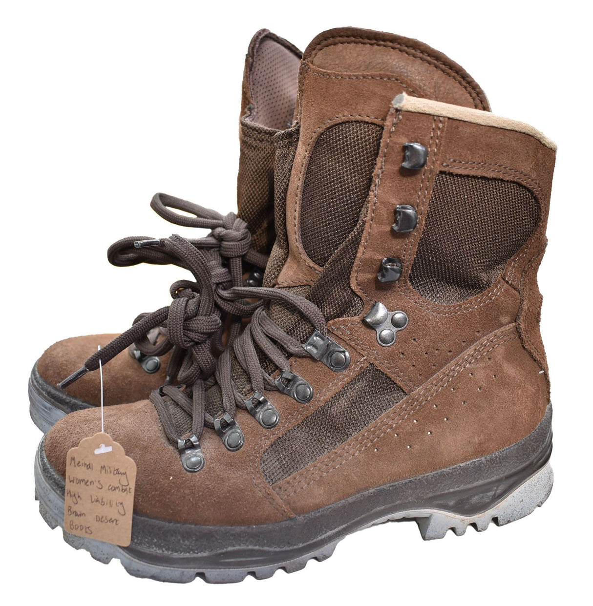 Meindl Military Combat High Liability Brown Desert Boots