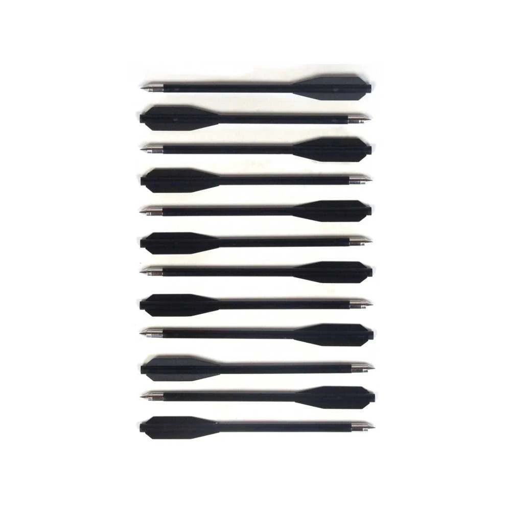 Man Kung 6.5 Inch black Plastic Crossbow Bolts 12-pack (Ø6mm)