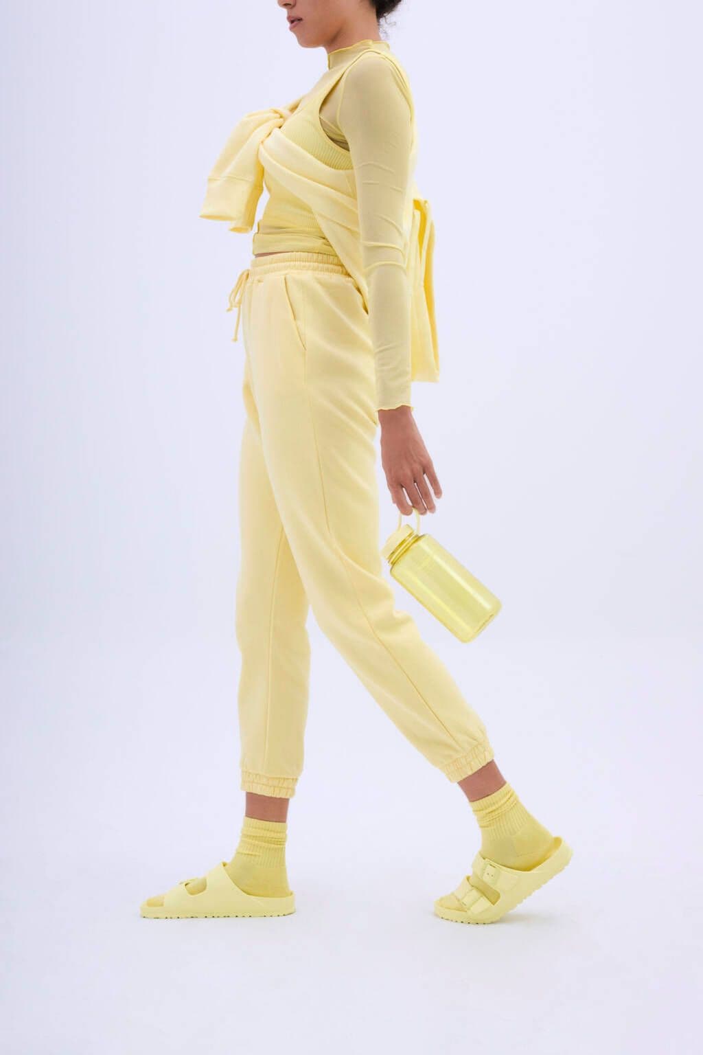 Nalgene 32oz / 1L Wide Mouth Sustain Water Bottle - Monochrome Butter