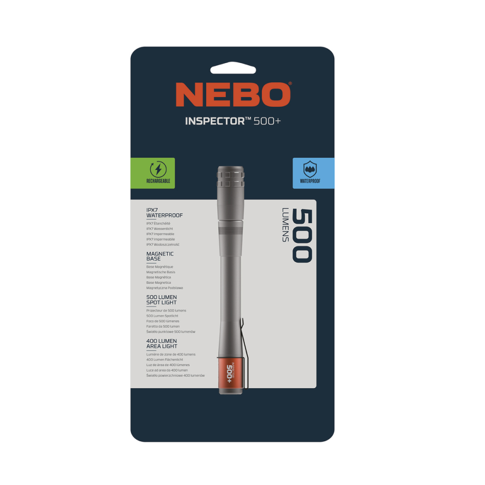 Nebo Inspector 500+ Clam Handheld Flashlight