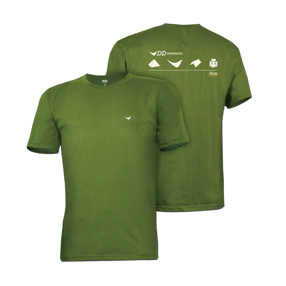DD Hammocks Men's Icon T-Shirt - Regular Fit - Dark Olive Green
