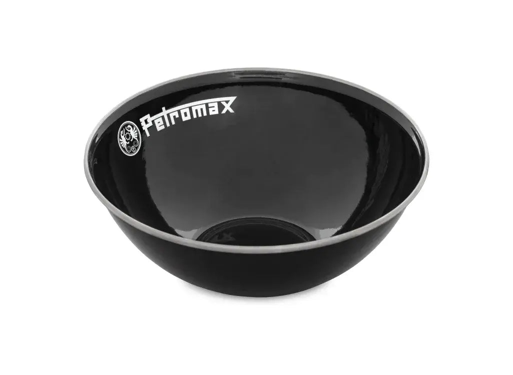 Petromax Set Of 2 Enamel Bowls - Black - Large