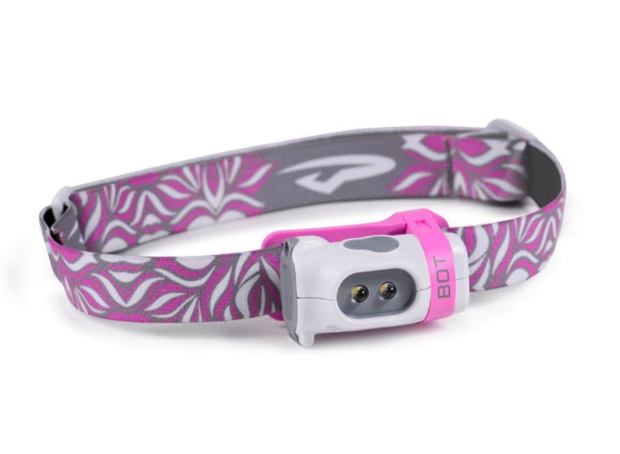 Princeton Tec Bot Kid's LED Head Torch - White & Pink