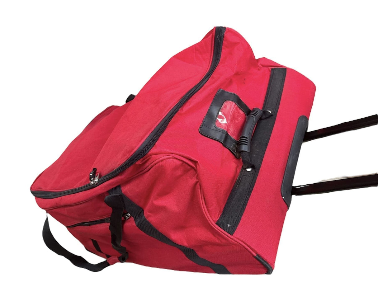 Riot Police XXL Black Wheeled Holdall - Red