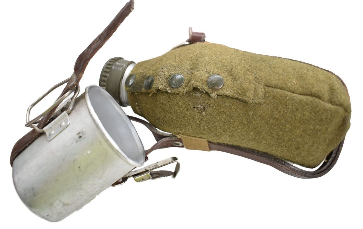 Romanian Military Canteen Bottle and Cup with Cover