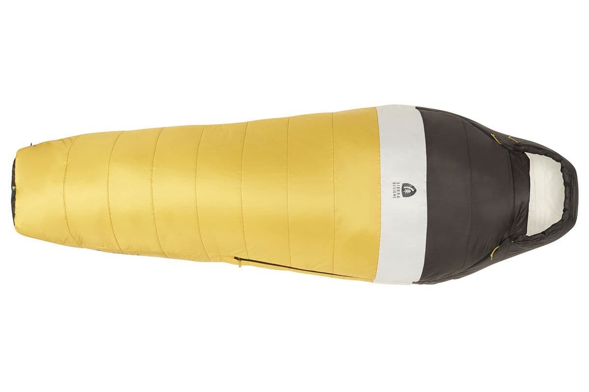 Sierra Designs Synthesis 50 Sleeping Bag- Black and Yellow