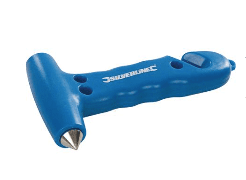 Silverline Emergency 150mm Hammer & Belt Cutter