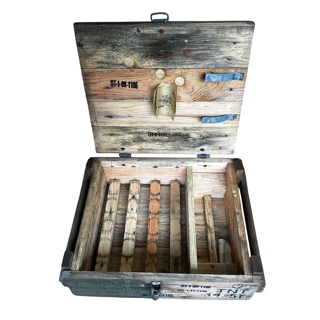 Soviet Wooden Explosive Ammo Box Crates
