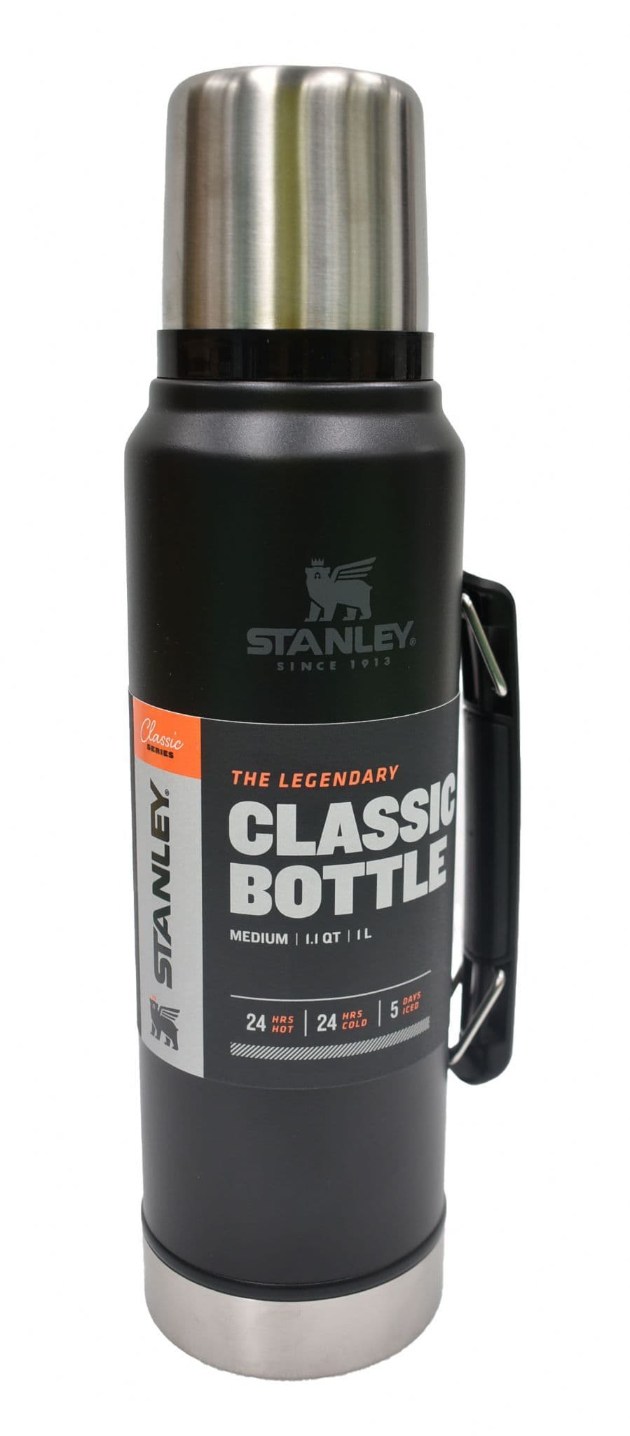 Stanley Classic Vacuum Insulated Bottle 1.0 Litres - Matte Black