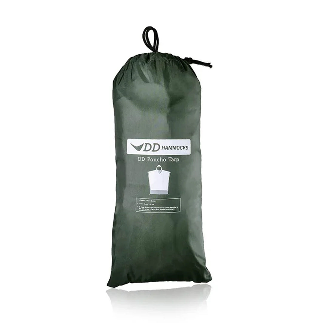 DD Hammocks Poncho Tarp - Olive Green