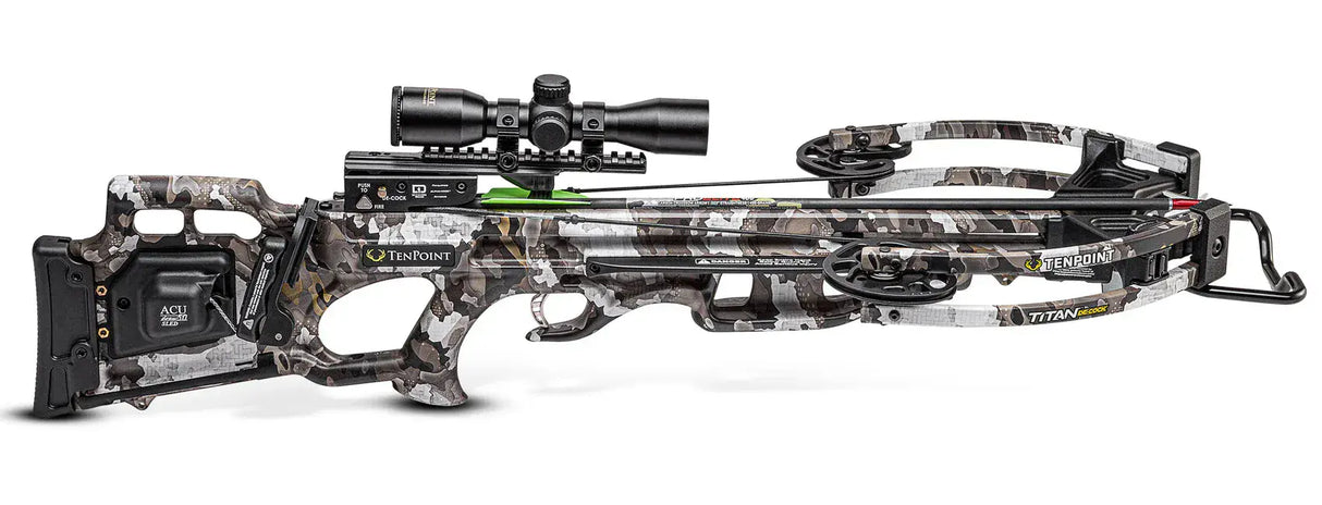 Tenpoint Titan ACUdraw  Decock Compound Crossbow Package - Rope Sled Version