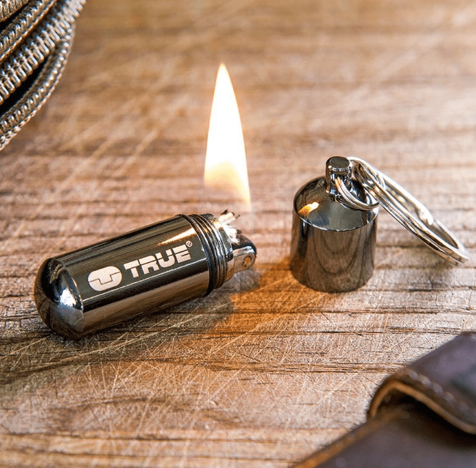 True Utility FireStash Waterproof Keyring Lighter