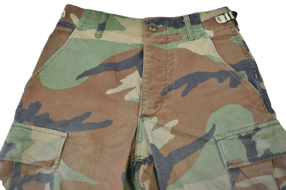 US Military Surplus Woodland Camo Shorts