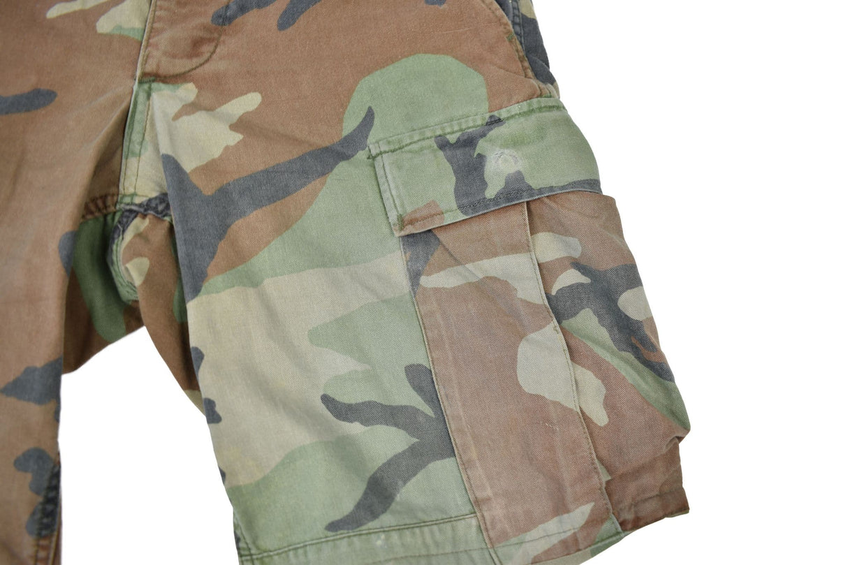 US Military Surplus Woodland Camo Shorts