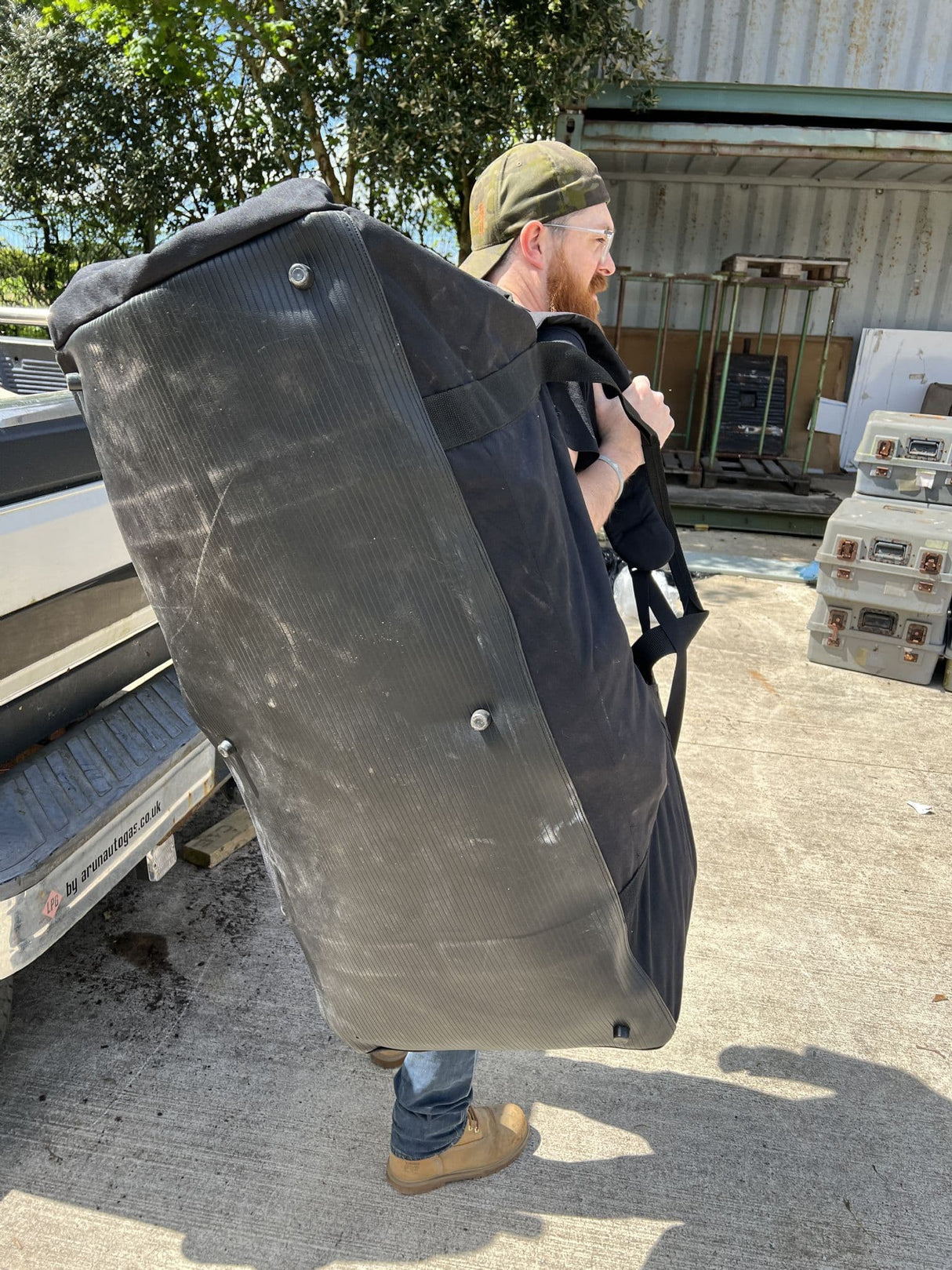 XXL Riot Police Huge Black 200L Holdall