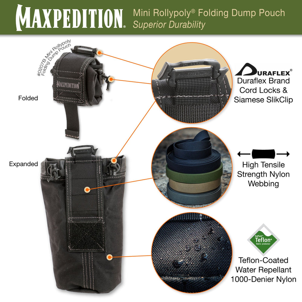 Maxpedition Mini ROLLYPOLY Khaki Foliage Dump Pouch