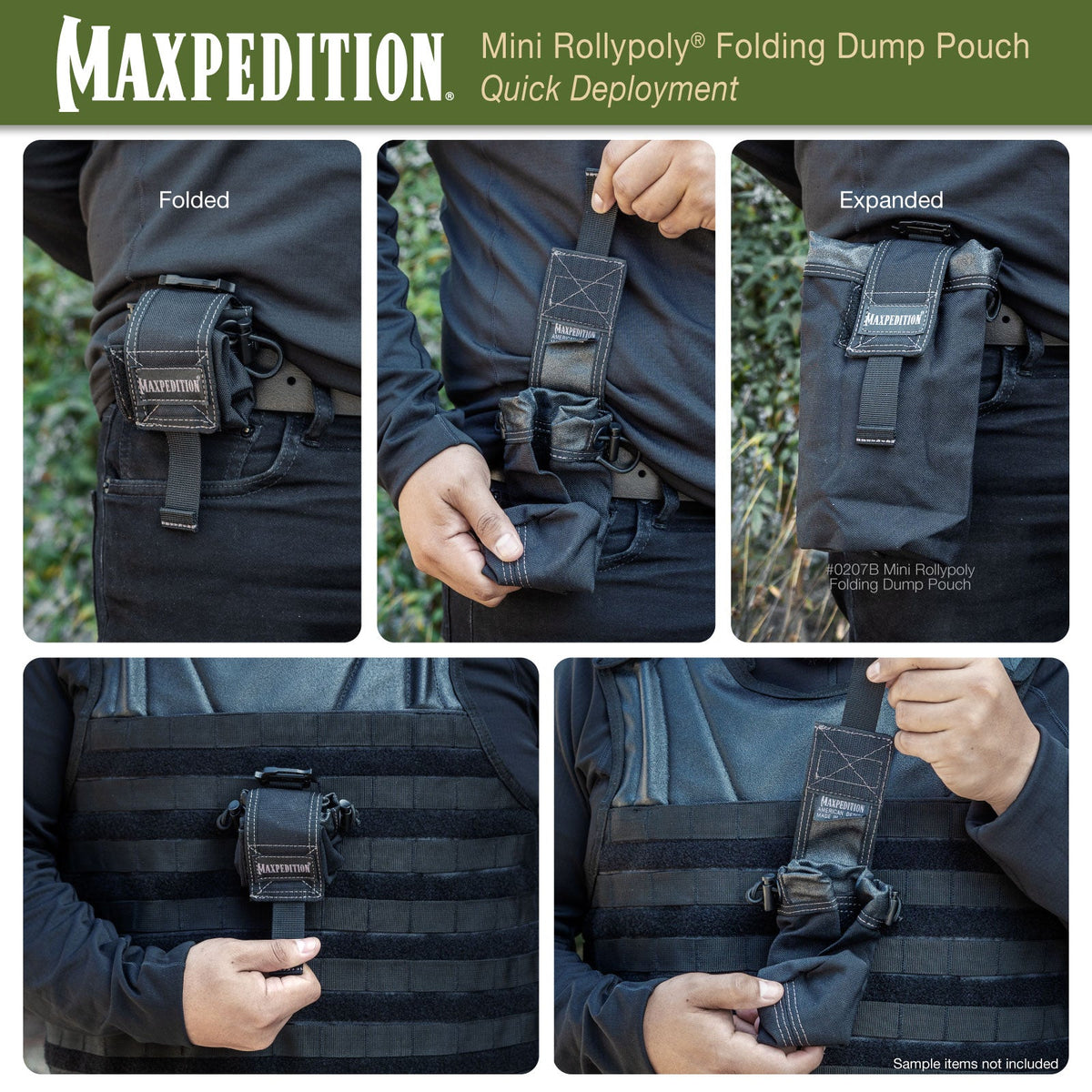 Maxpedition Mini ROLLYPOLY Khaki Foliage Dump Pouch