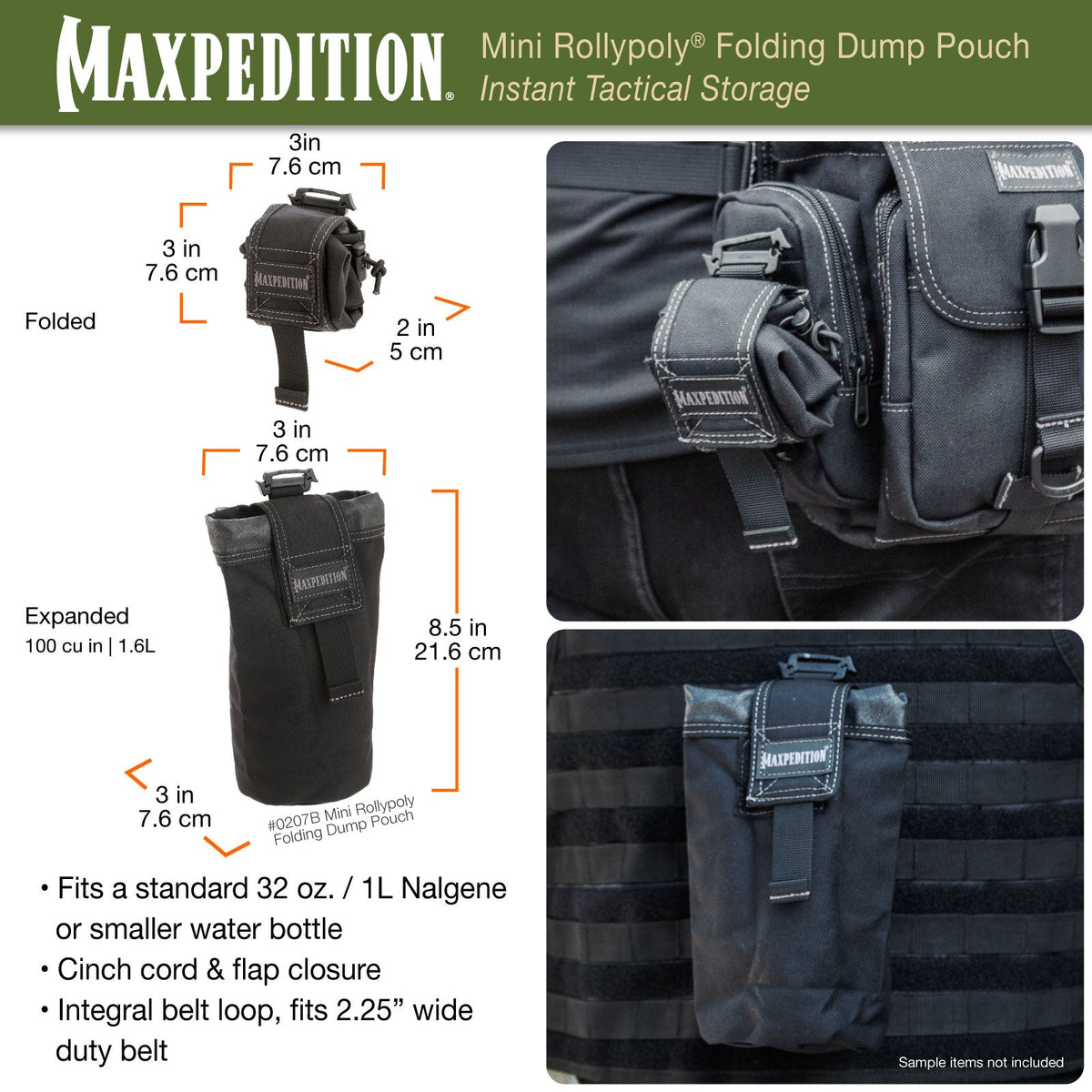 Maxpedition Mini ROLLYPOLY Khaki Dump Pouch