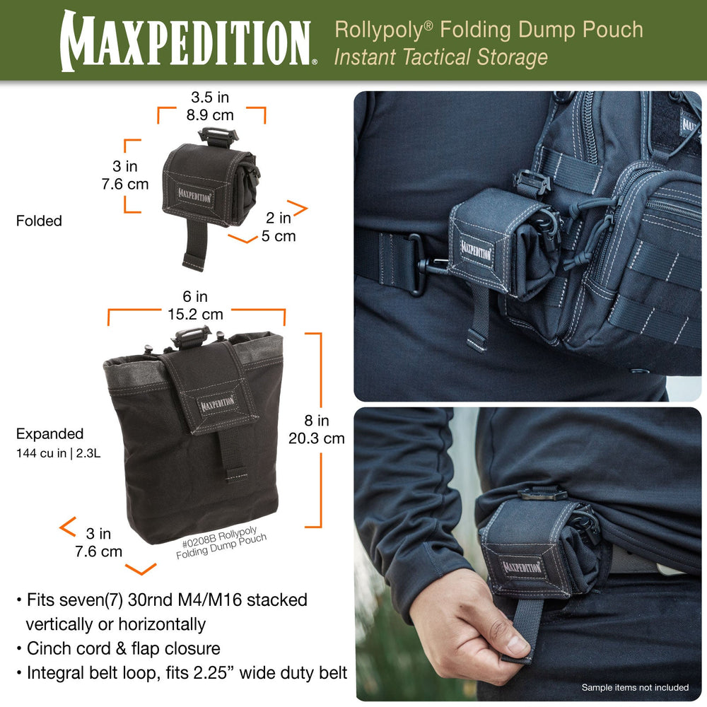 Maxpedition ROLLYPOLY Foliage Green Folding Dump Pouch